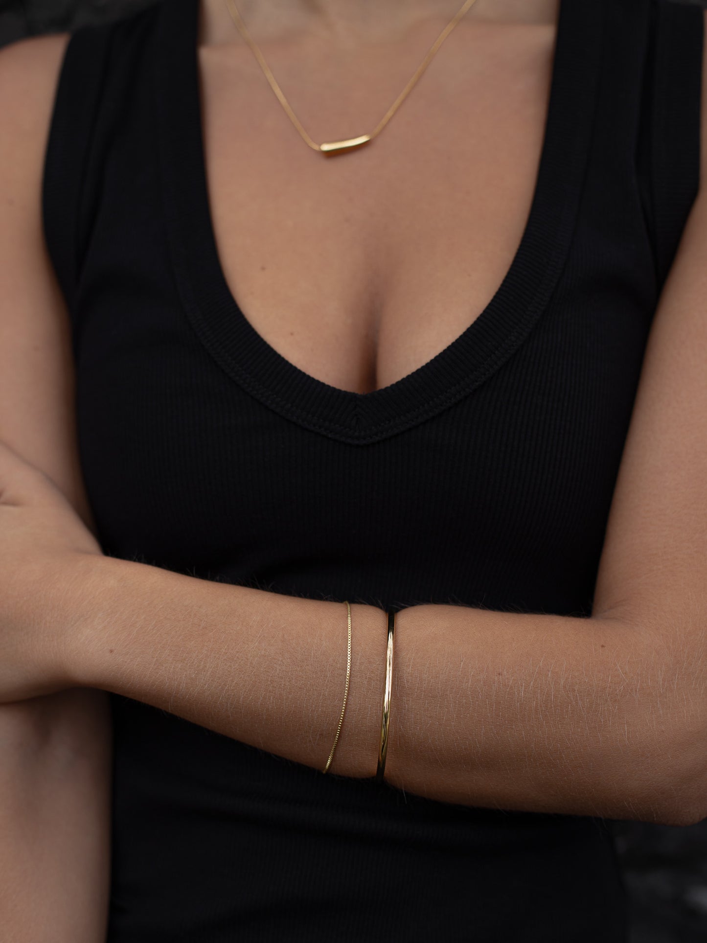 Thin Bangle Bracelet
