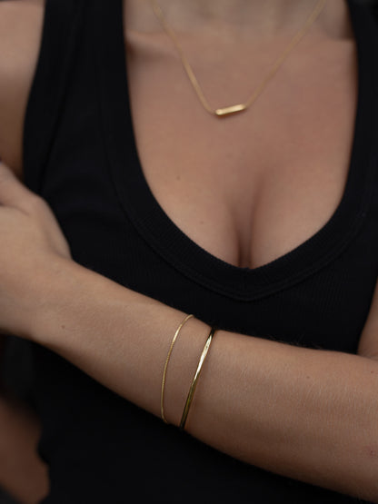 Thin Bangle Bracelet
