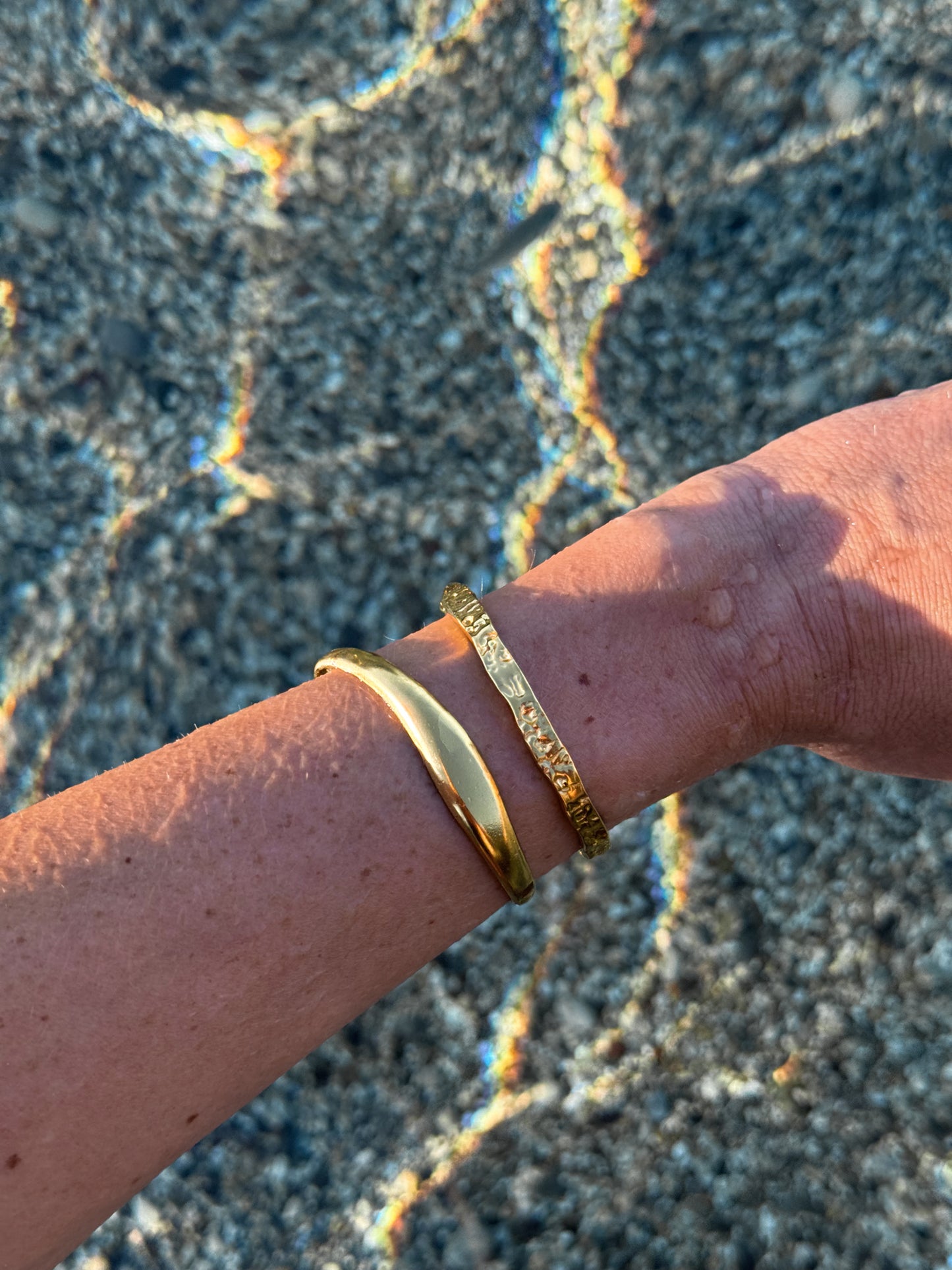 Textured Bangle Bracelet